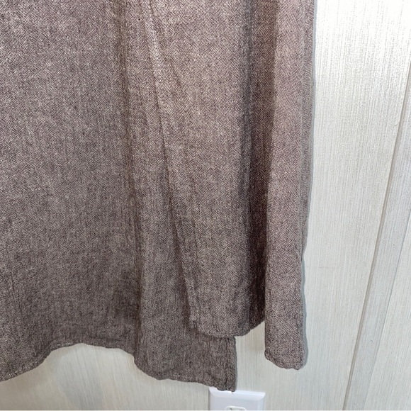 Pure J. Jill Brown Gray Sleeveless Sheath Midi Dress for Work - Picture 3 of 6